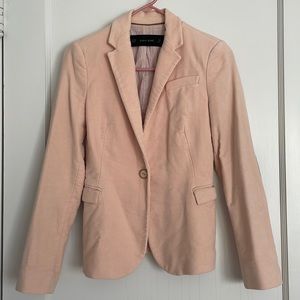ZARA PINK VELVET BLAZER